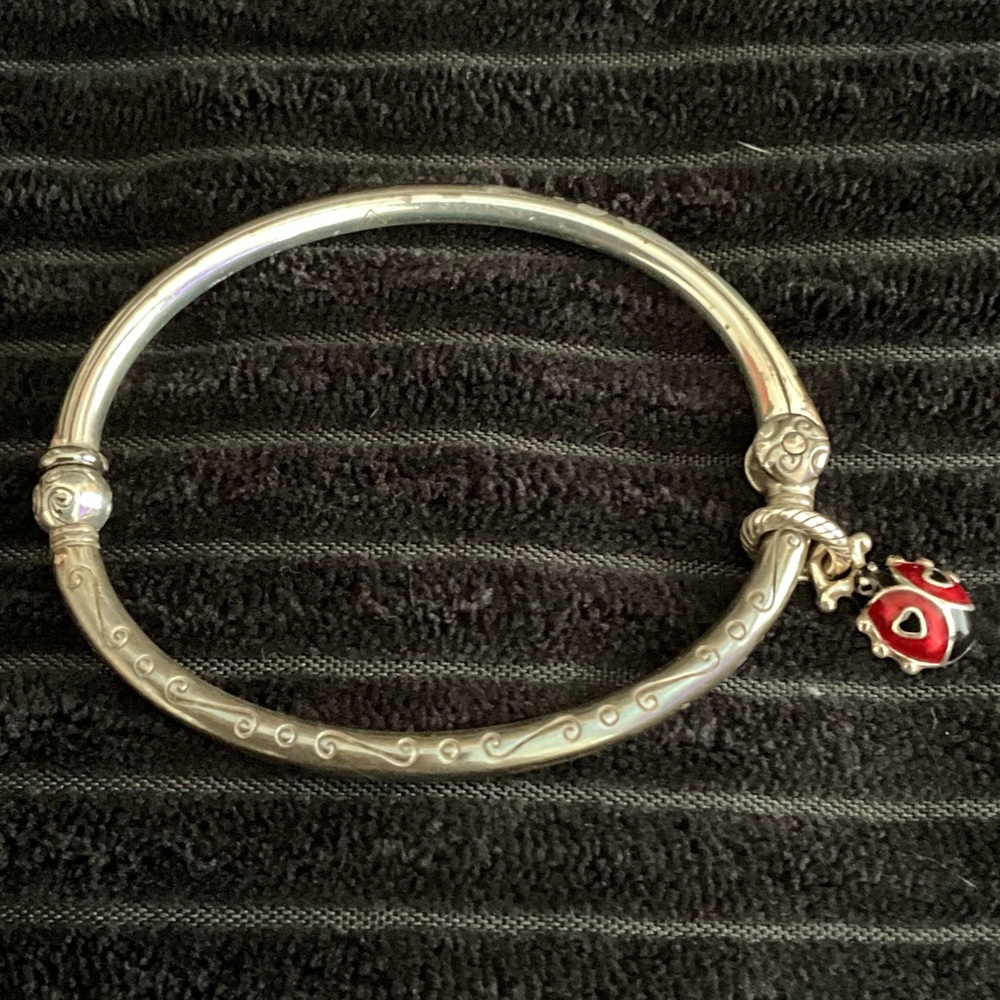 Brighton Charming Bangle with Retired LADYBUG Dangle Charm